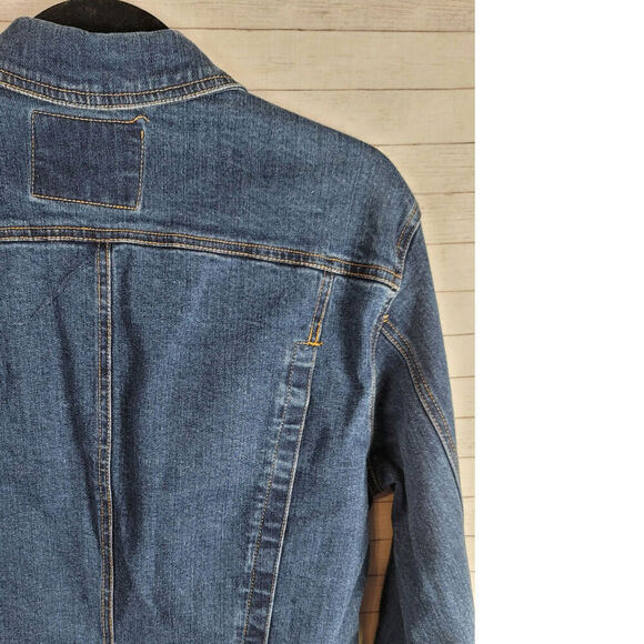 GUESS USA Y2K VINTAGE DENIM JEAN JACKET, sz MEDIUM - Picture 10 of 13